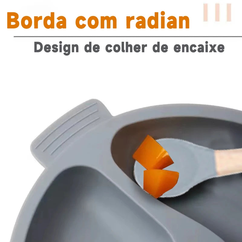 Conjunto de alimentação para bebês, 8 peças de silicone para desmame de bebês, conjunto de talheres para treinamento de refeições infantis por 6 meses