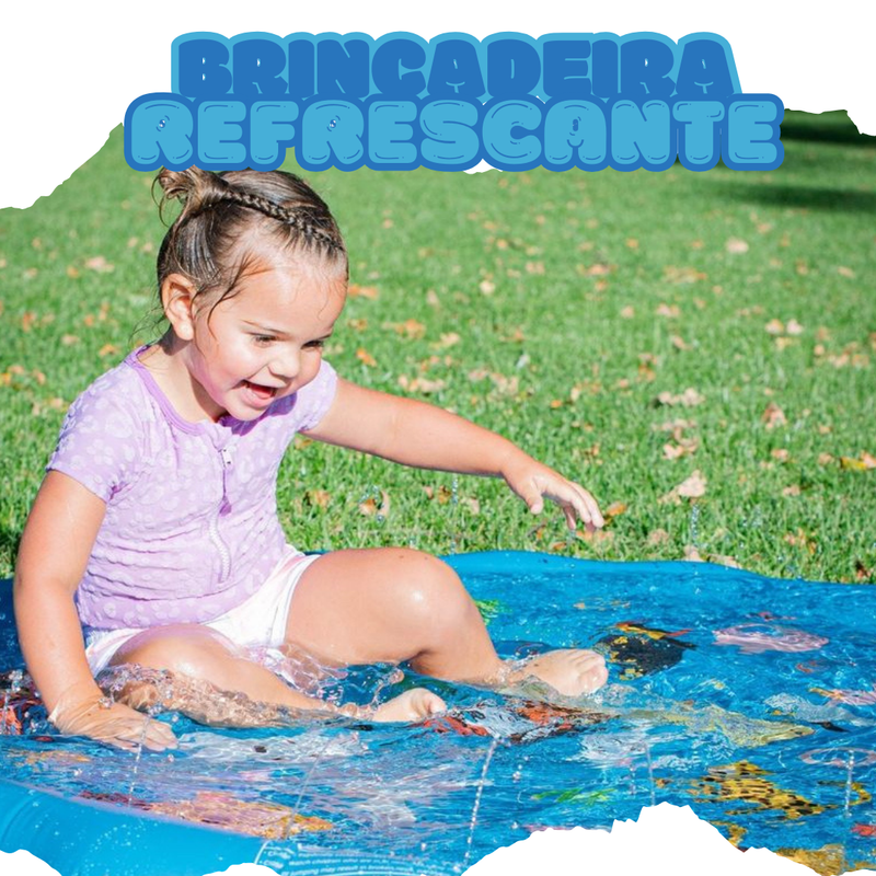 Tapete parque aquático Jottoss 100cm e 170cm - Kit de brinquedos de piscina para os primeiros 50 clientes