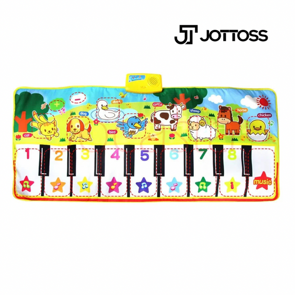 tapete Jottoss musical- piano de brinquedo infantil música jogando esteira crianças educação precoce aprendizagem brinquedos do bebê