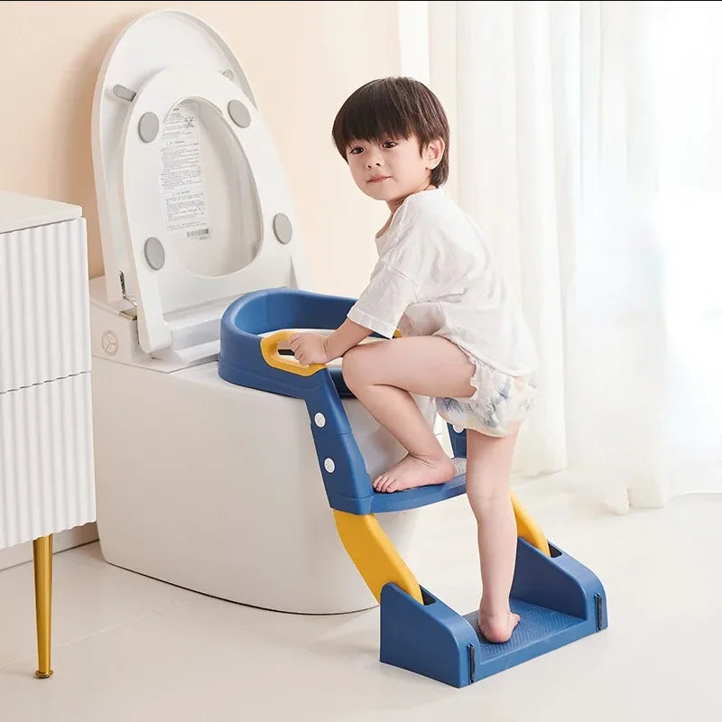 Stepped Children's Toilet Foldable Foot Stool Multi-functional Toilet Boy Girl Baby Toilet Training