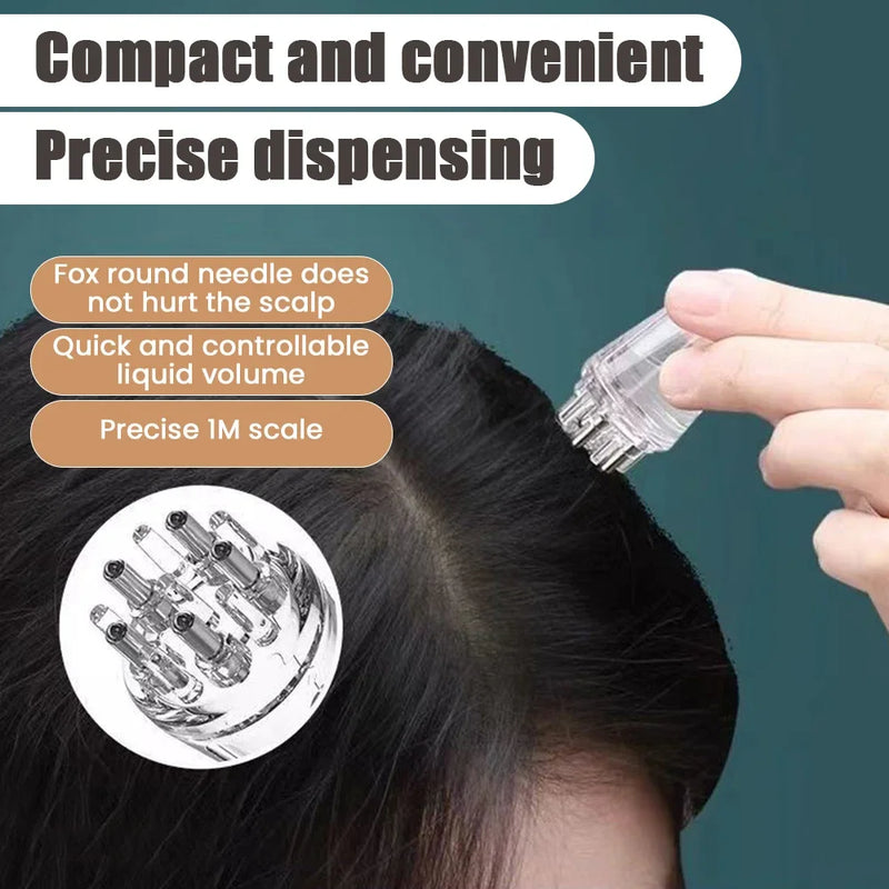 Scalp Applicator Liquid Comb Portable Mini Massage Comb Essential Oil Liquid Guiding Massager Anti Hair Loss Scalp Care Tools