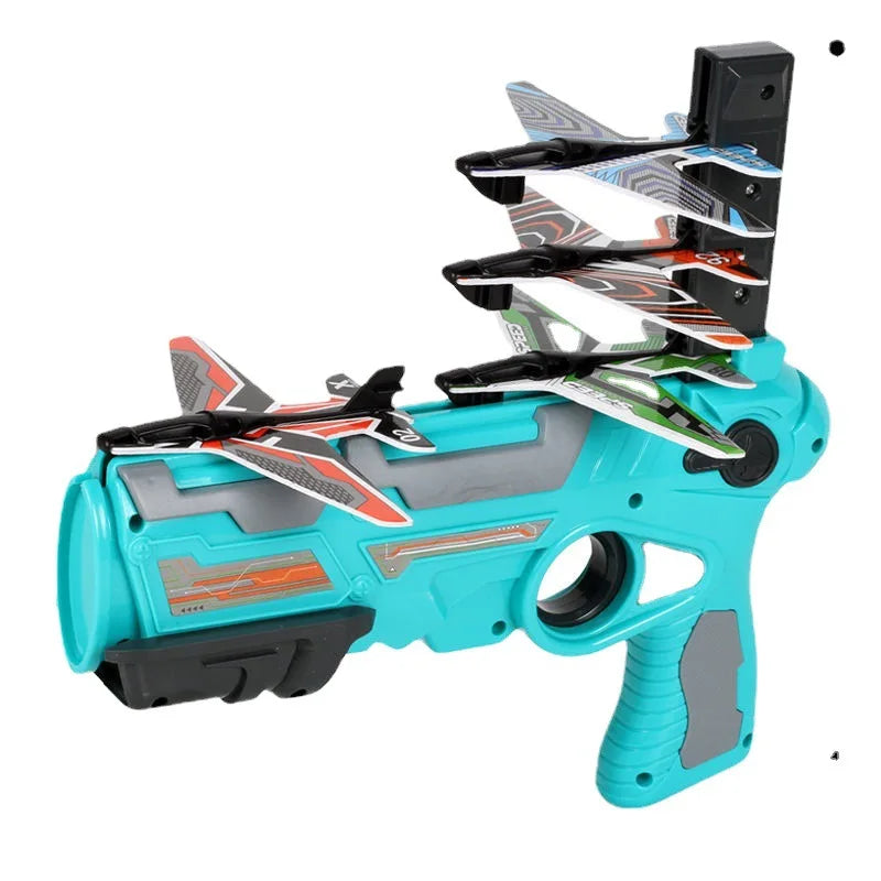 Brinquedos Jottoss infantis avião lançador diversão das crianças avião de espuma ao ar livre interação pai-filho brinquedo menino esportes brinquedo voador presente