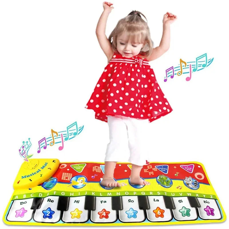 tapete Jottoss musical- piano de brinquedo infantil música jogando esteira crianças educação precoce aprendizagem brinquedos do bebê